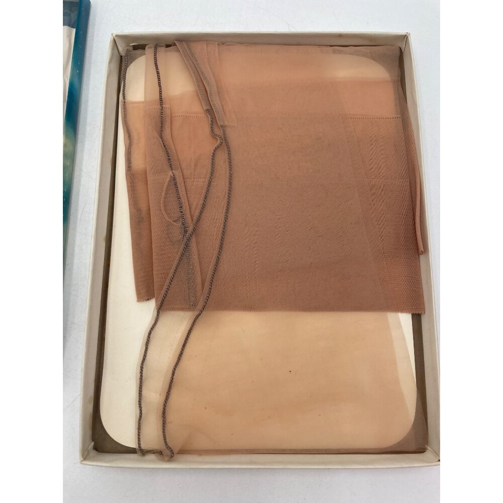 Vintage Mojud Vivette Nylon Stockings Sz 9 Med First Quality Dark Seam 60 Gauge